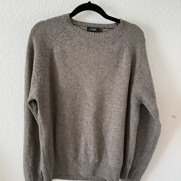 J. Crew Other - J. Crew wool Men's Taupe Gray Crewneck Sweater